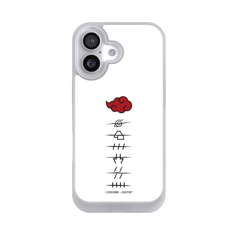 iPhone 17 NIVOpure Akatsuki Mitgliedersymbole Weiß