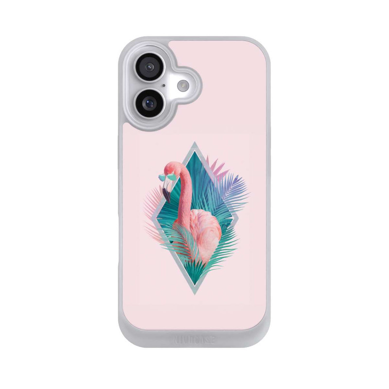iPhone 17 NIVOpure Tropical Leaves Flamingo