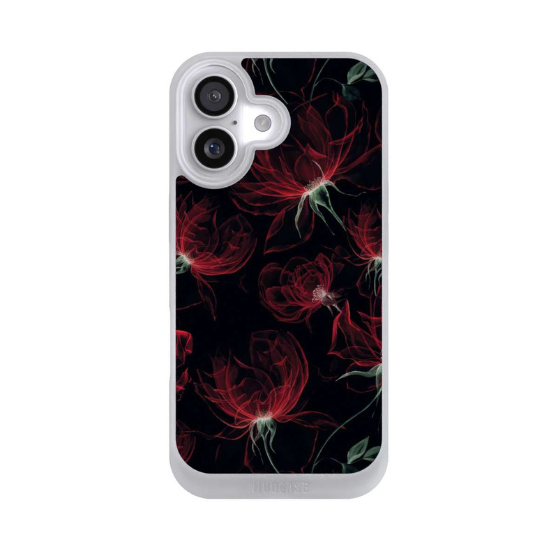 iPhone 17 NIVOpure Tapete mit roten Blumen
