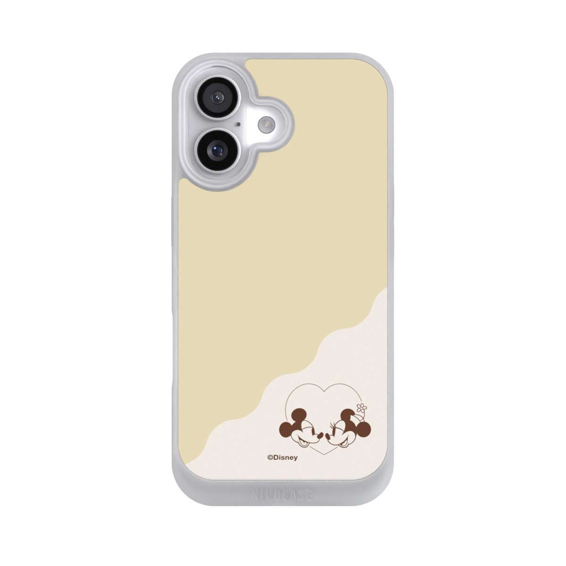 iPhone 17 NIVOpure Mickey and Minnie Love Heart Beige