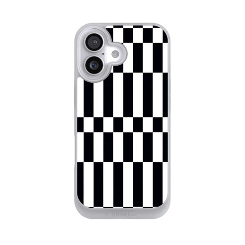  NIVOpure Checked Abstract Bold Black and White Color Block