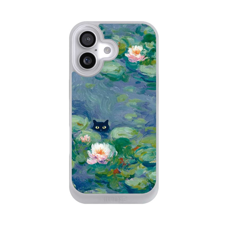 iPhone 17 NIVOpure Katze im Teich Gemälde