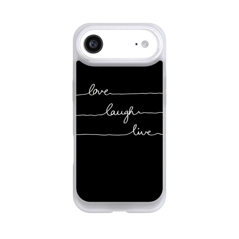 iPhone Air NIVOpure Love Laugh Live weiß/schwarz