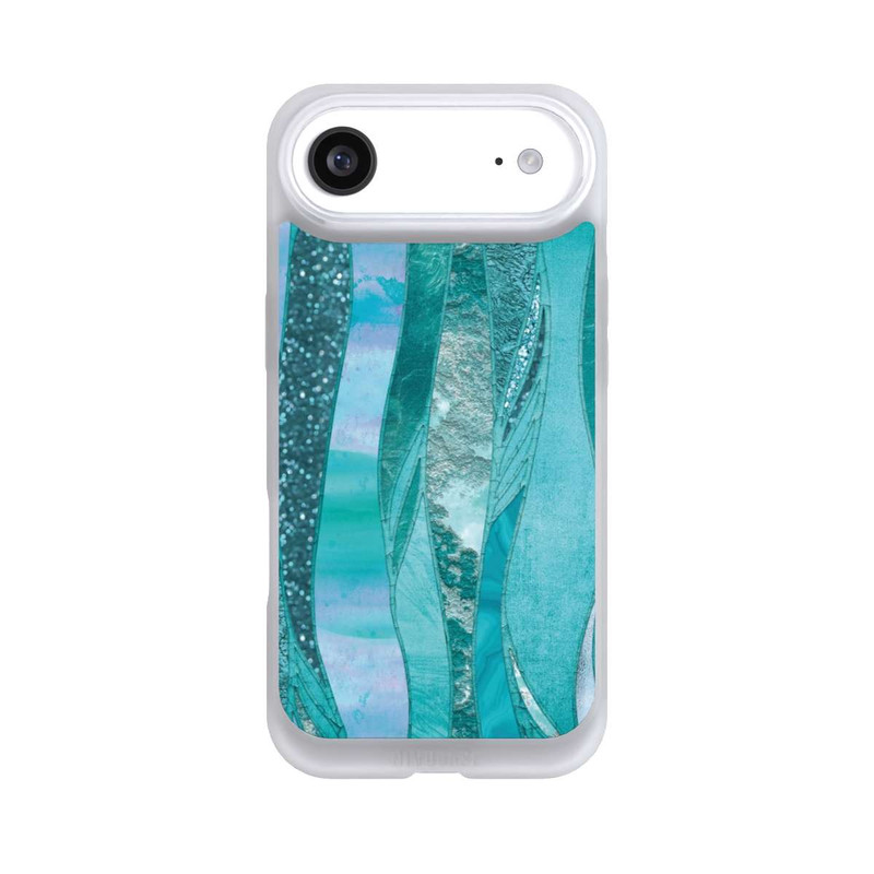 iPhone Air NIVOpure glamouröser Glitzerlook blau