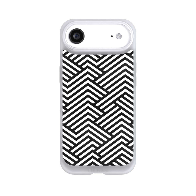 iPhone Air NIVOpure Schwarz und Weiß ZigZag