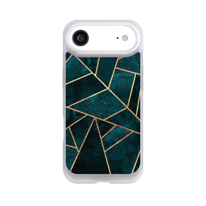 iPhone Air NIVOpure Tief Blaugrün Stein Gold Druck