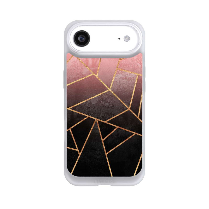 iPhone Air NIVOpure Pinker und Schwarzer Stein Gold Druck