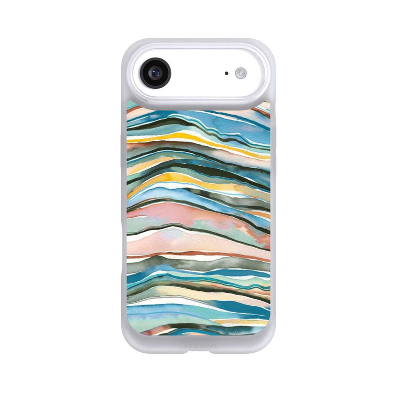 iPhone Air NIVOpure Achatschichten Aquarellblau