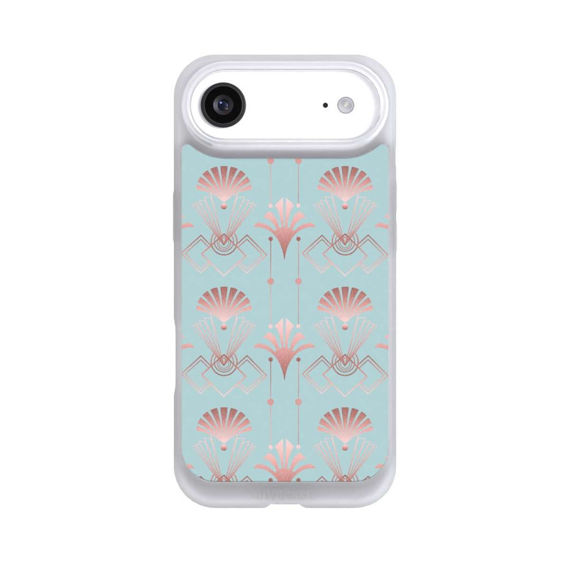 iPhone Air NIVOpure Art Deco Rose Gold Elegance Blue