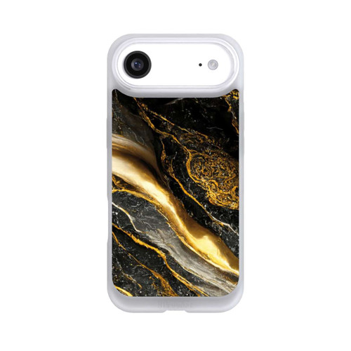 Apple iPhone Air NIVOpure Schwarze Marmor Goldschichten