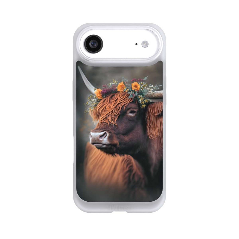 iPhone Air NIVOpure Hochland Rind mit Blumen mit KI