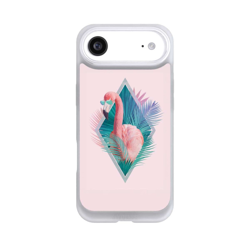 iPhone Air NIVOpure Feuilles tropicales Flamant