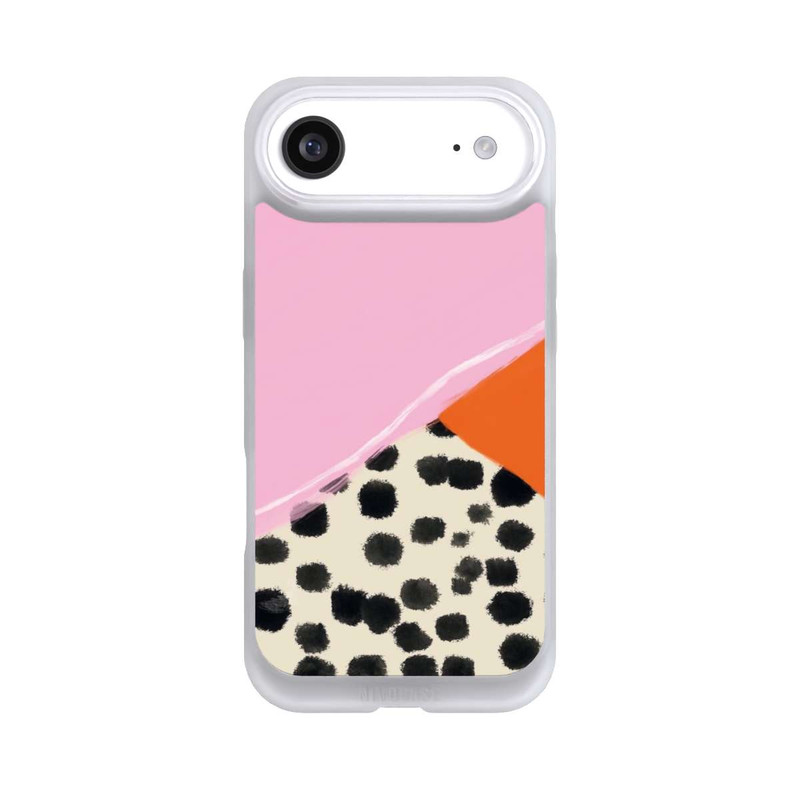iPhone Air NIVOpure Rosa und Orange Gepunkteter Hintergrund