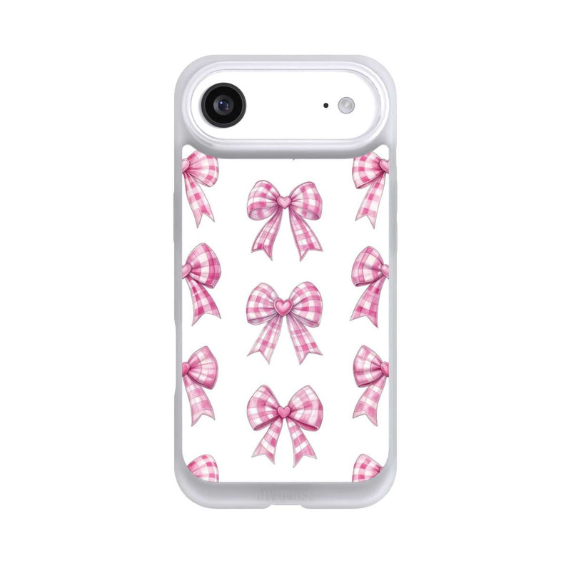 iPhone Air NIVOpure Pinke Gingham Herzen und Schleifen mit KI