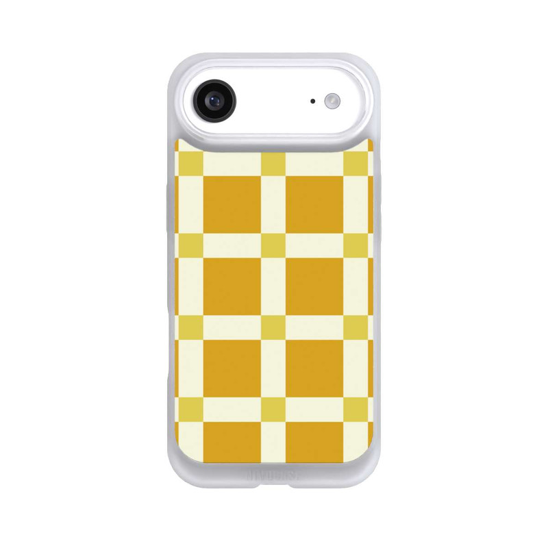 iPhone Air NIVOpure Kariert Muster Gelb