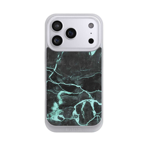 Apple iPhone 17 Pro NIVOpure Grauer und blauer Marmor
