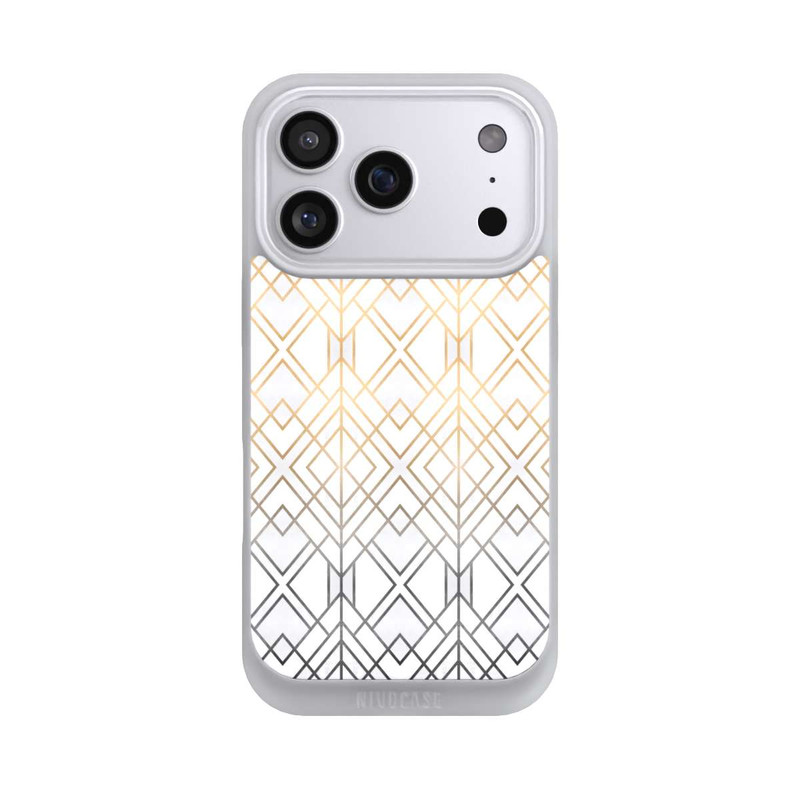 iPhone 17 Pro NIVOpure Gold und Grauer Geo Golddruck