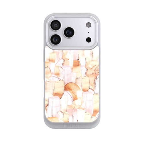 Apple iPhone 17 Pro NIVOpure White/Gold Brush Pattern
