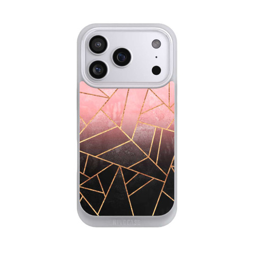 Apple iPhone 17 Pro NIVOpure Pink And Black Stone Gold Print