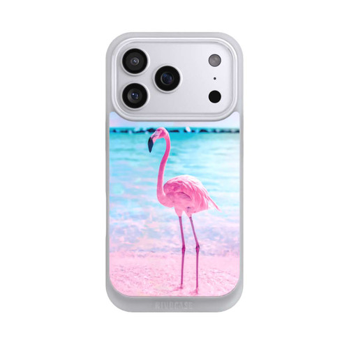 Apple iPhone 17 Pro NIVOpure Rosa Flamingo am Meer
