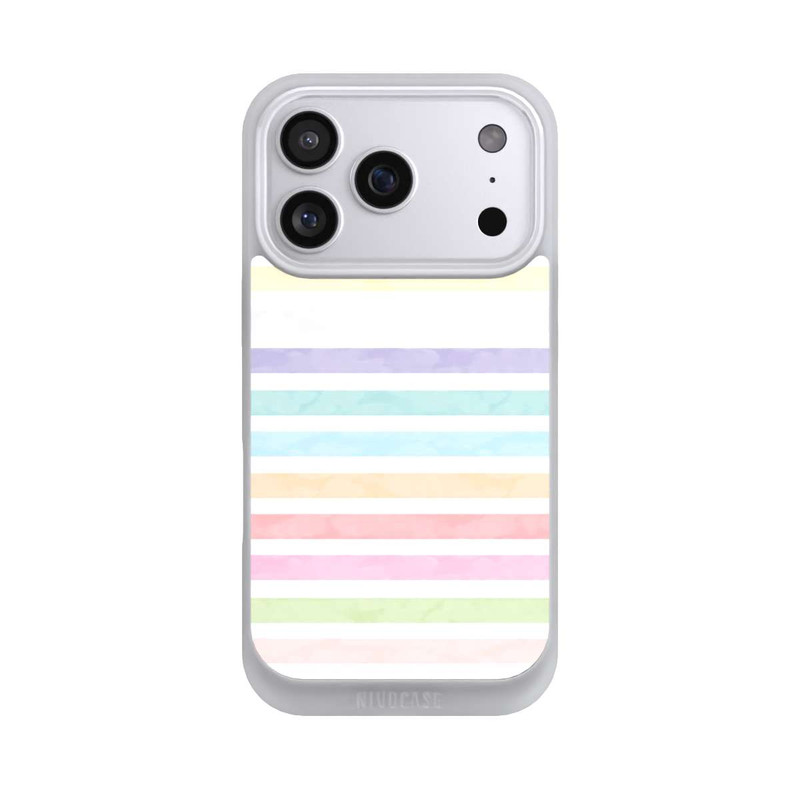 iPhone 17 Pro NIVOpure Regenbogenfarbene Streifen
