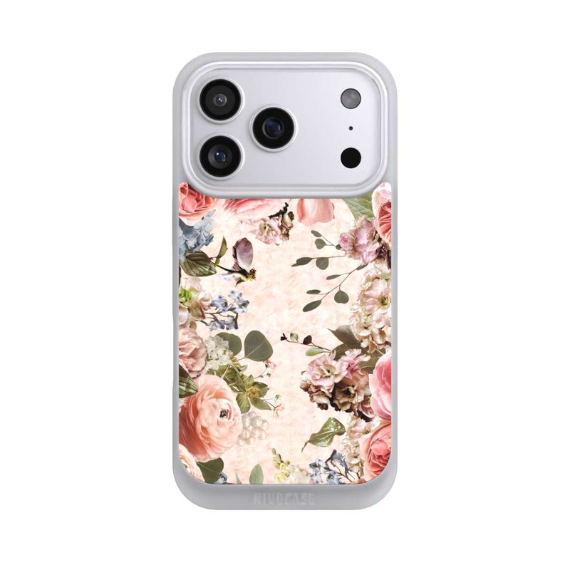 iPhone 17 Pro NIVOpure Blumenrahmen Pfingstrosen Pastell