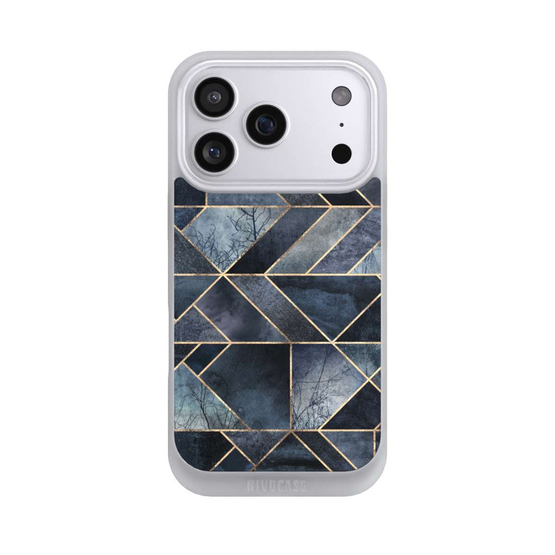 iPhone 17 Pro NIVOpure Abstraktes Natur-Dunkelblau