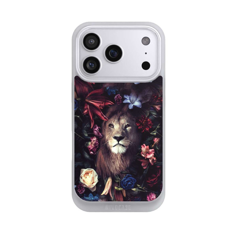 iPhone 17 Pro NIVOpure Lion Flower Frame