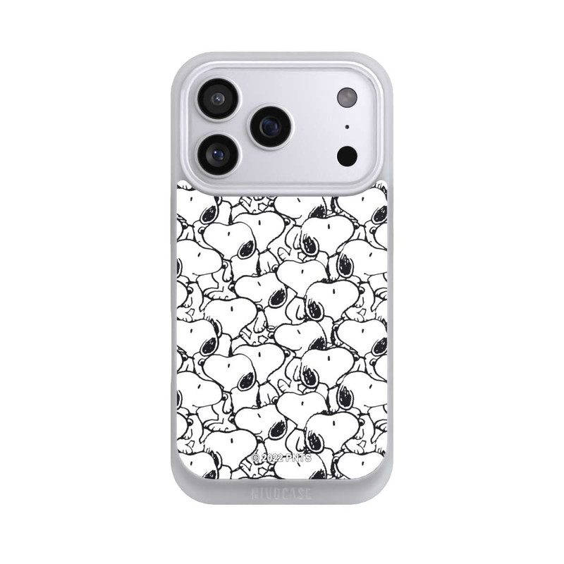 iPhone 17 Pro NIVOpure Snoopy Muster Schwarz und Weiß