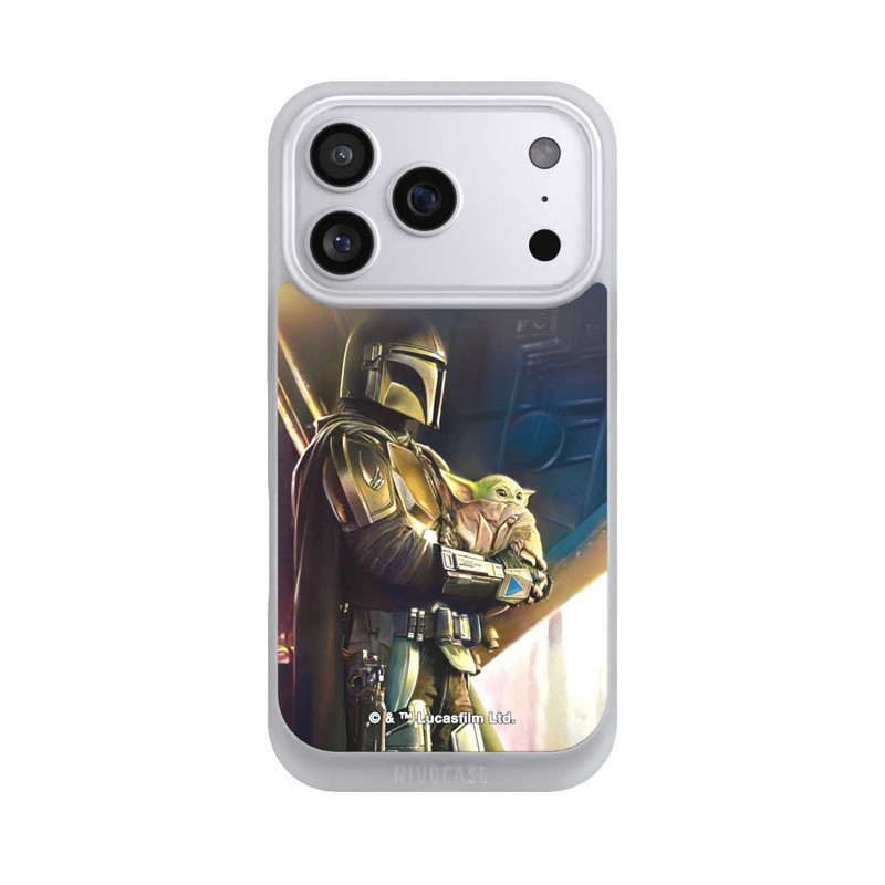 iPhone 17 Pro NIVOpure Mandalorianer und Grogu im Schiff