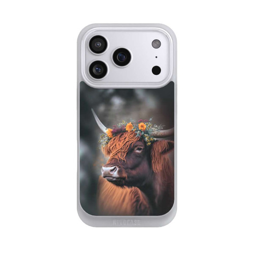 Apple iPhone 17 Pro NIVOpure Hochland Rind mit Blumen mit KI
