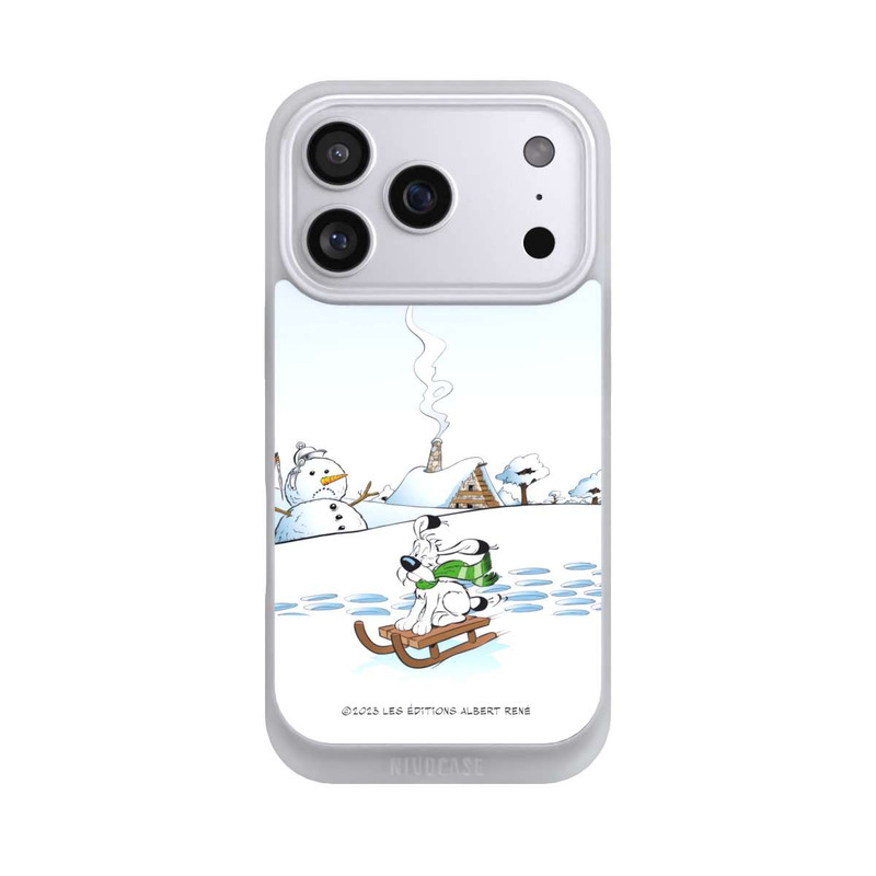 iPhone 17 Pro NIVOpure Idefix fährt Schlitten