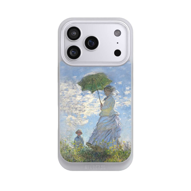 iPhone 17 Pro NIVOpure Frau mit Sonnenschirm - Monet
