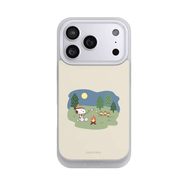 iPhone 17 Pro NIVOpure Snoopy Lagerfeuer