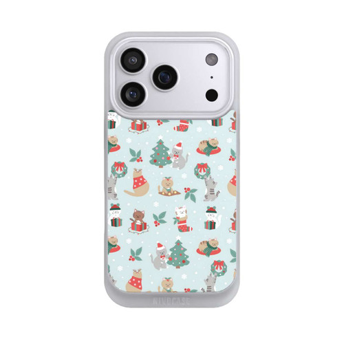 Apple iPhone 17 Pro NIVOpure festliche Katzen im Winterwunderland