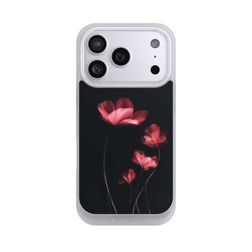 Apple iPhone 17 Pro NIVOpure Burgunder Blüten schwarz