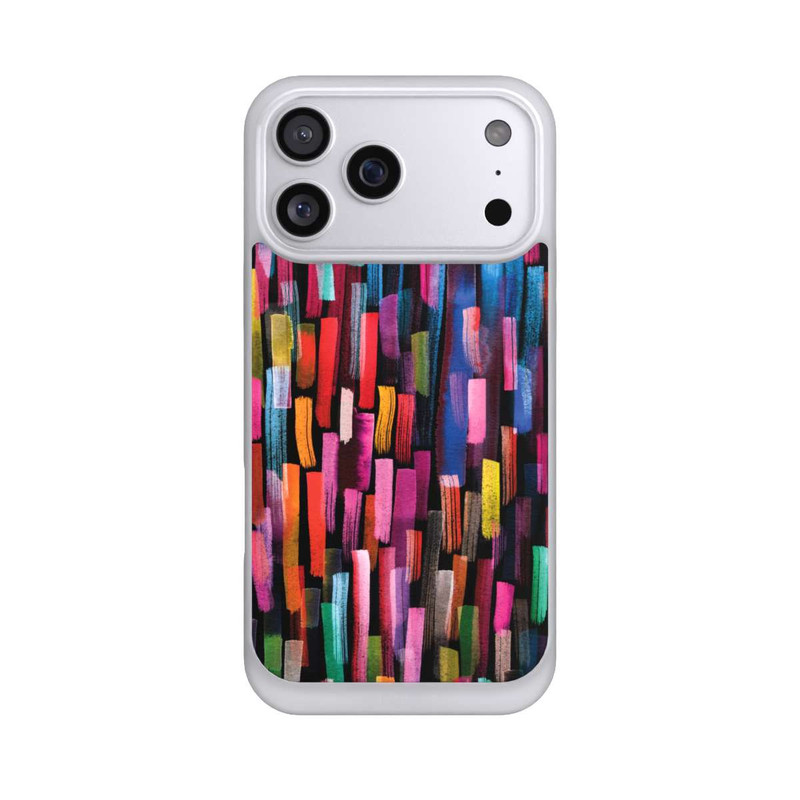 iPhone 17 Pro Max NIVOpure Bunte Pinselstriche schwarz