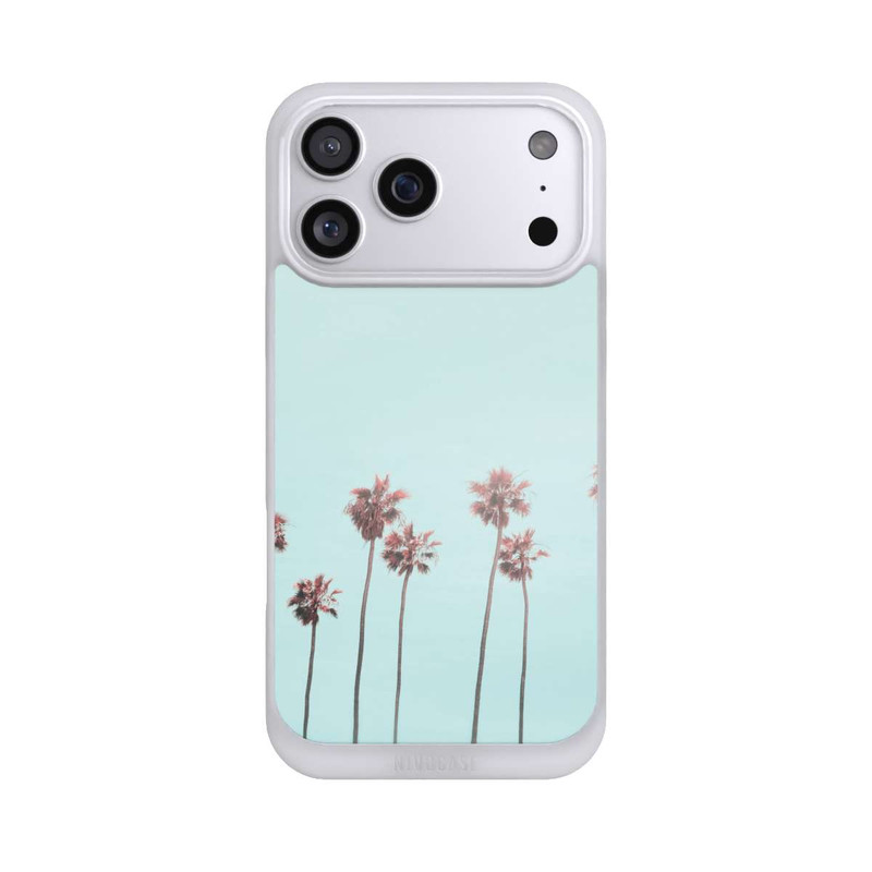 iPhone 17 Pro Max NIVOpure Hellrosa Strandpalme Paradies