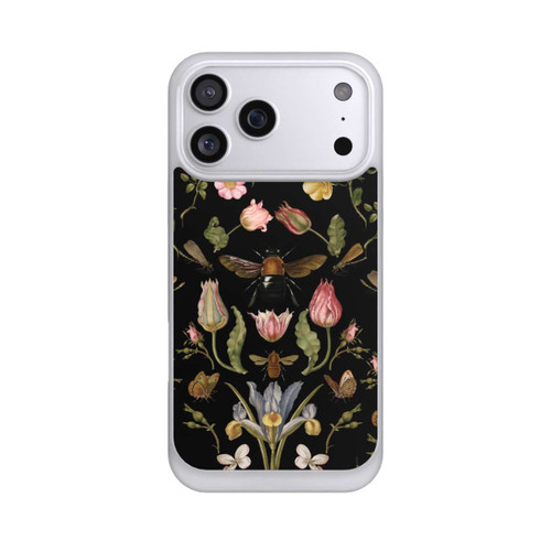 Apple iPhone 17 Pro Max NIVOpure Fleurs Sauvages et Abeilles Fond Noir
