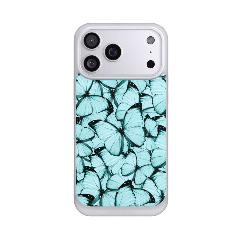 iPhone 17 Pro Max NIVOpure Teal Butterflies