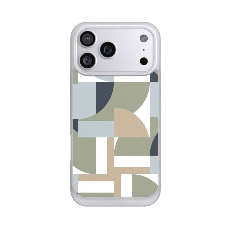 iPhone 17 Pro Max NIVOpure Futuristische Bauhaus Polygone Beige