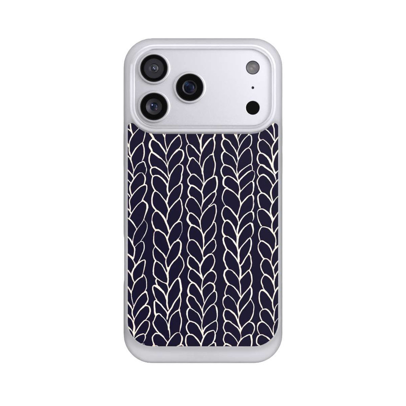 iPhone 17 Pro Max NIVOpure gezeichnete Wollzöpfe Marine