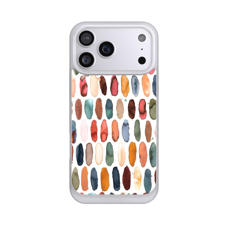 iPhone 17 Pro Max NIVOpure Watercolor Dashes Mineral Terracotta