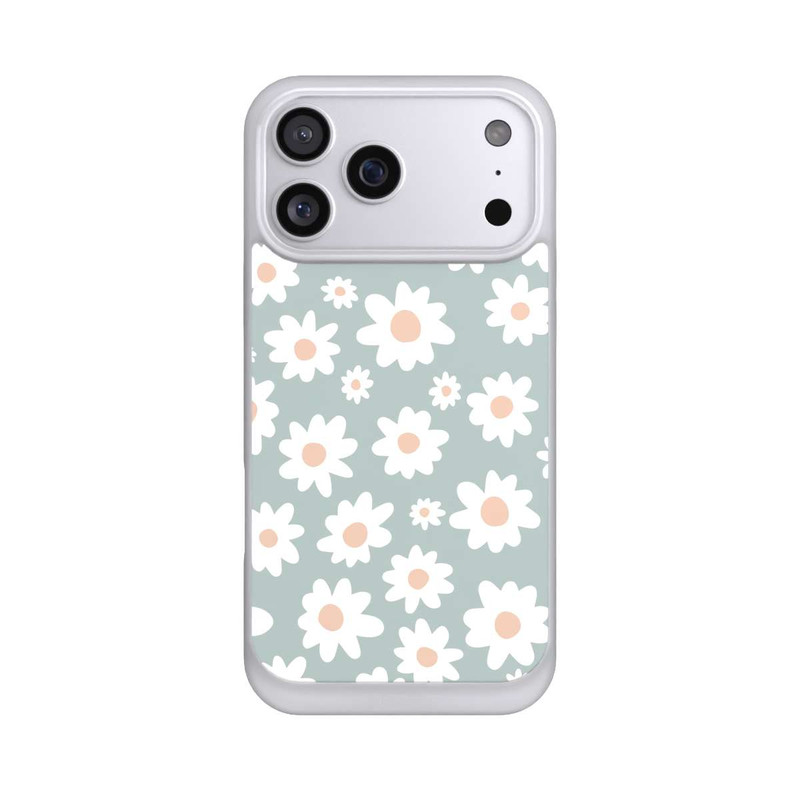 iPhone 17 Pro Max NIVOpure Daisy Flower Seamless Pattern Green