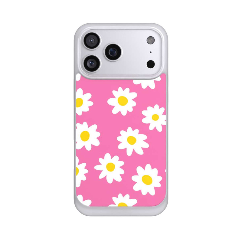 iPhone 17 Pro Max NIVOpure Daisy Pink Pattern