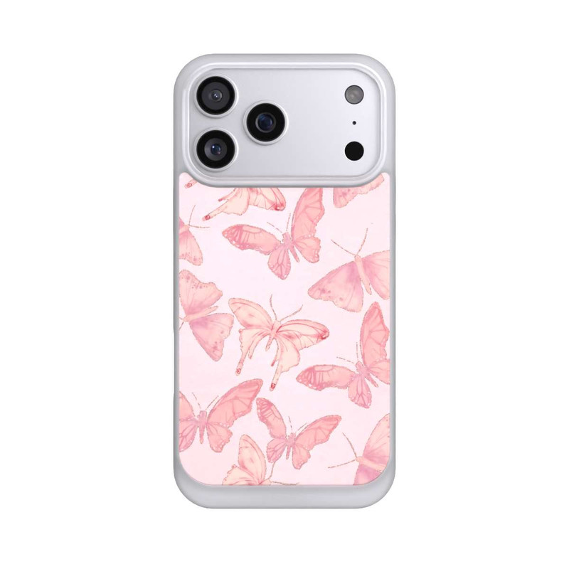 iPhone 17 Pro Max NIVOpure Tanzende rosa Schmetterlinge mit KI