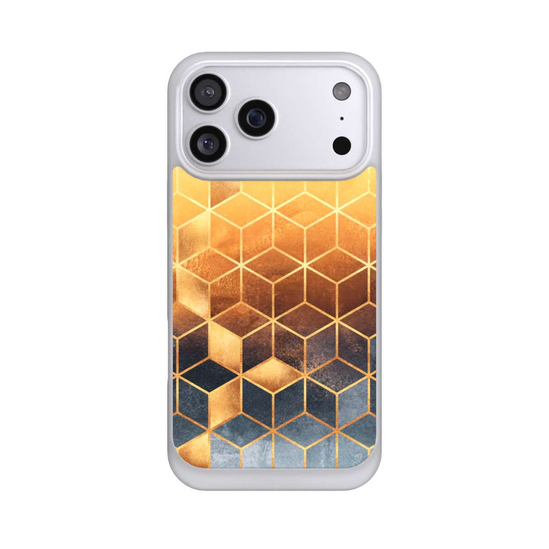 iPhone 17 Pro Max NIVOpure Würfel goldener Farbverlauf