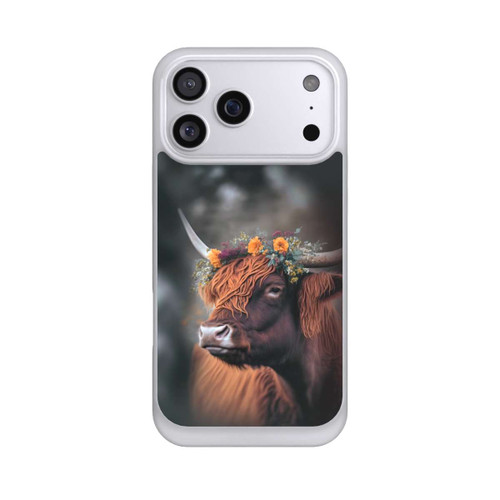 Apple iPhone 17 Pro Max NIVOpure Hochland Rind mit Blumen mit KI
