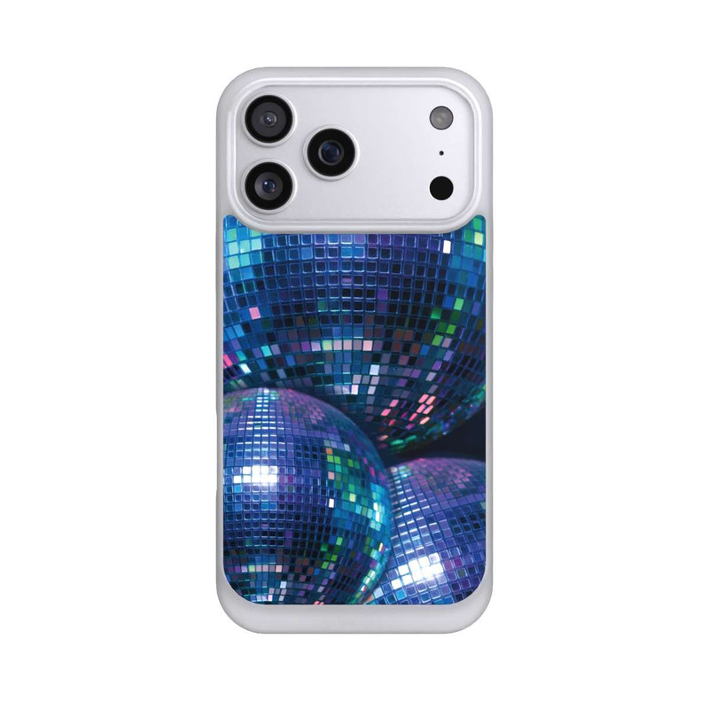 iPhone 17 Pro Max NIVOpure Discokugel Blau Schwarz Partytime mit KI