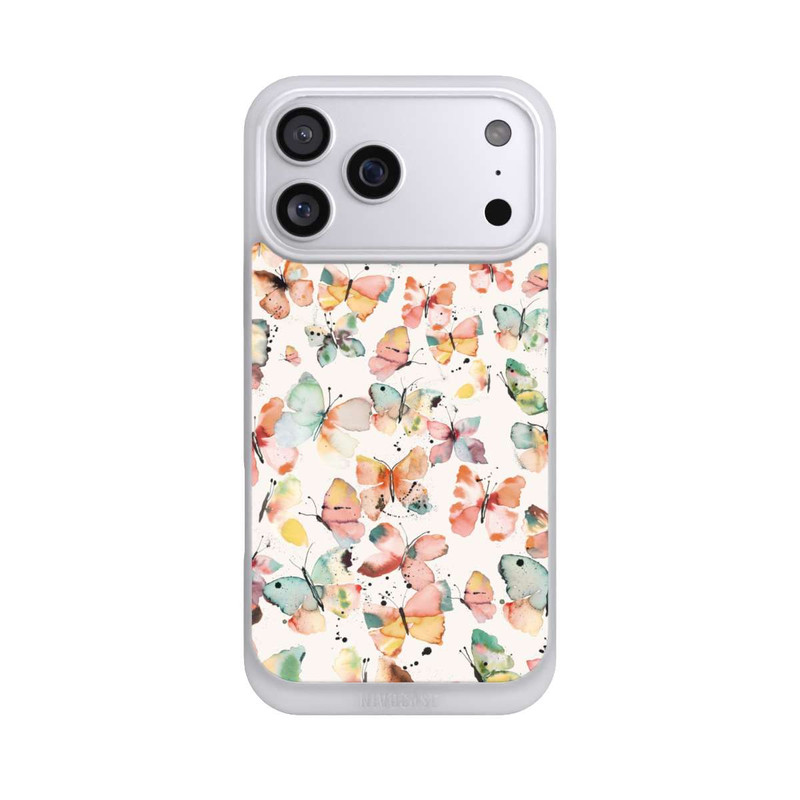 iPhone 17 Pro Max NIVOpure Butterflies Watercolor Pattern